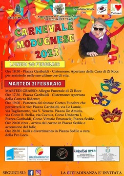 Il calendario del carnevale modugnese