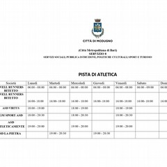 Calendario utilizzo Campo Sportivo Comunale page