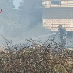 incendio discarica selvaggia Modugno