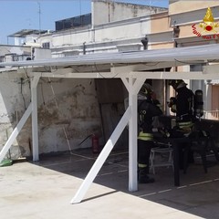Incendio pannelli fotovoltaici