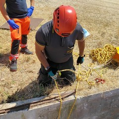 Lintervento dei vigili del fuoco