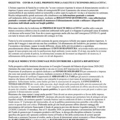 Le proposte dei consiglieri comunali