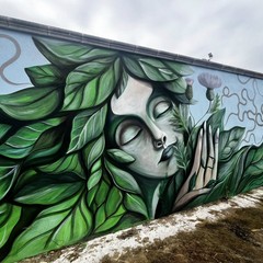 Il murale "Madre", dell'artista Giuseppe d'Asta