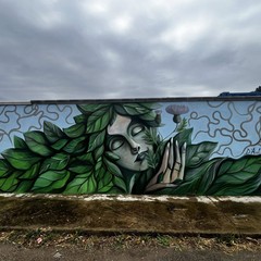 Il murale "Madre", dell'artista Giuseppe d'Asta