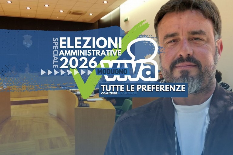 Elezioni amministrative Modugno 2026, i voti per i candidati della coalizione di Beppe Montebruno