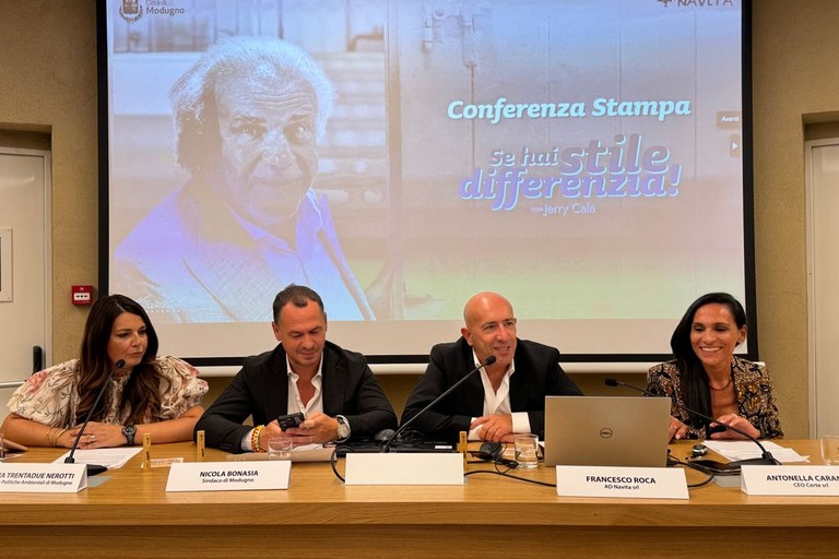 Presentato lo spot con Jerry Calà per Modugno