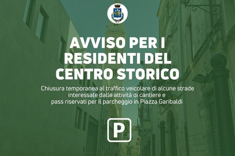 Avviso del Comune sulla viabilità nel Centro Storico