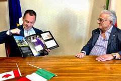 Il sindaco di Modugno incontra Joe Vitale, figlio di emigrati in Canada e industriale della pasta