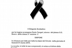 Bimbo morto, chiusa per lutto la scuola