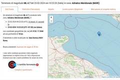 Scossa di terremoto nel nord-barese: avvertita anche a Modugno