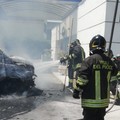 Camion in fiamme a Modugno: tempestivo l’intervento dei Vigili del Fuoco