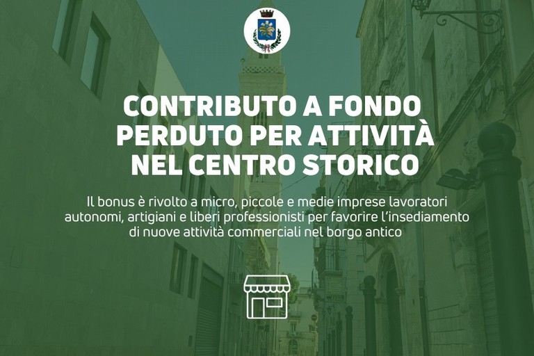 Centro storico di Modugno, bonus a fondo perduto