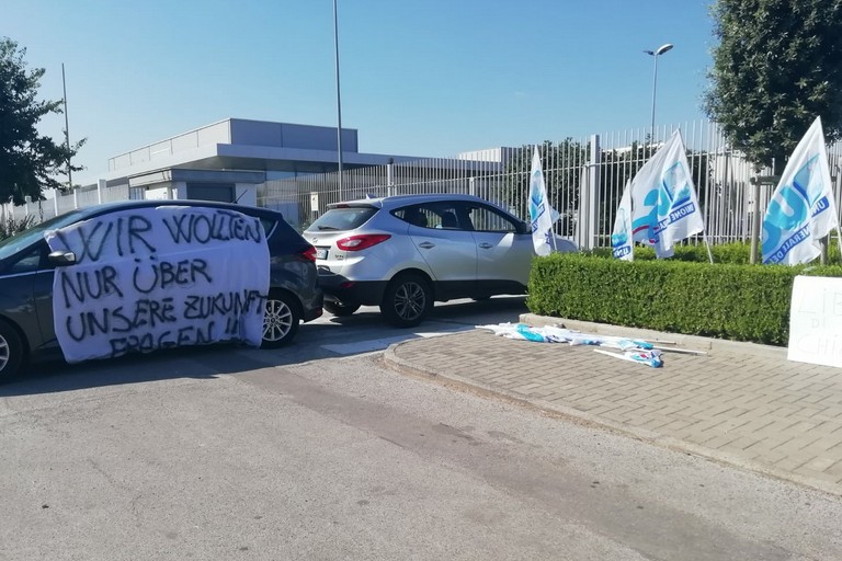 Il sit-in alla Bosch