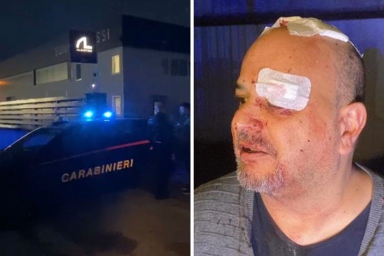 La rapina nell'azienda Sunny Infissi