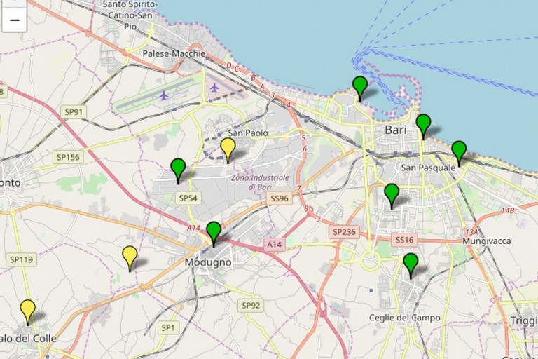 La qualit dellaria nella zona di Bari e limitrofi