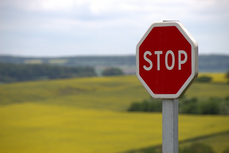 Segnale di Stop immagine darchivio